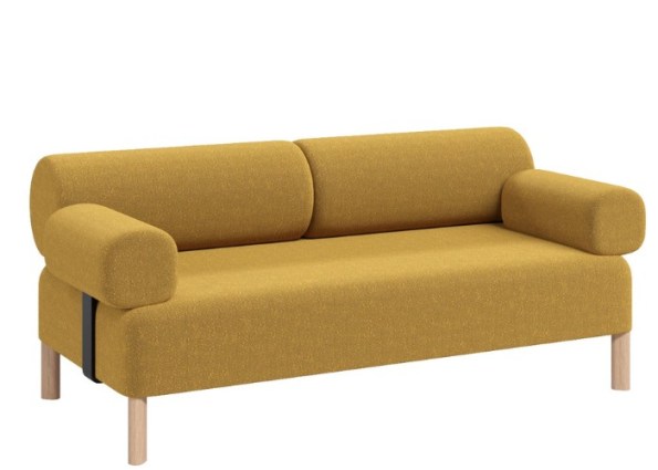 PEBBLE DOUBLE-2 ARM REST-MUSTARD